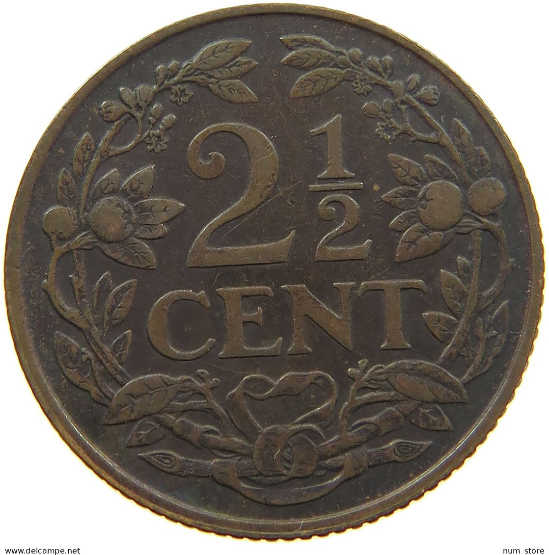 NETHERLANDS 2 1/2 CENTS 1929 #a085 0131 - 2.5 Cent