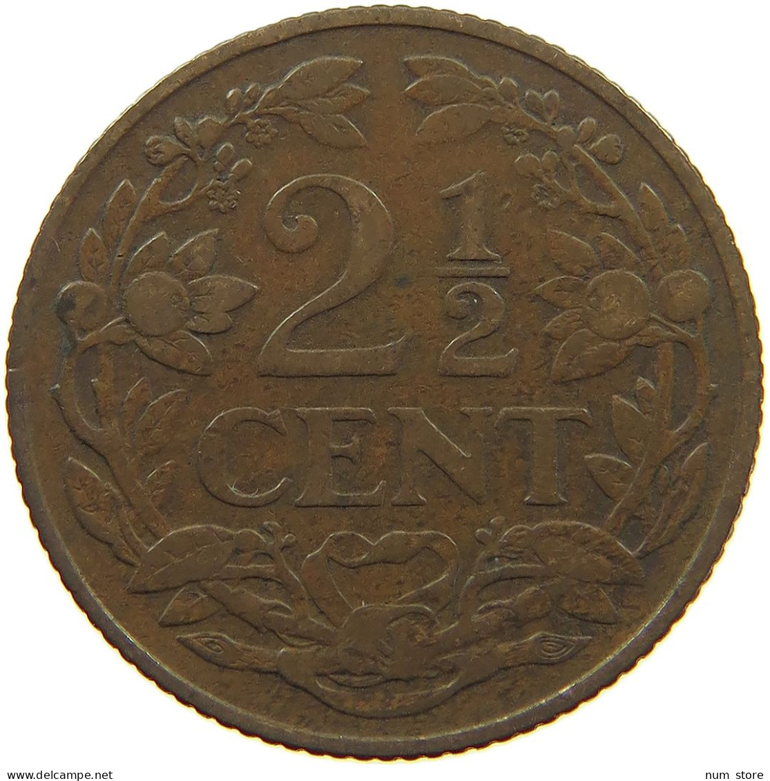 NETHERLANDS 2 1/2 CENTS 1915 #a085 0137 - 2.5 Cent