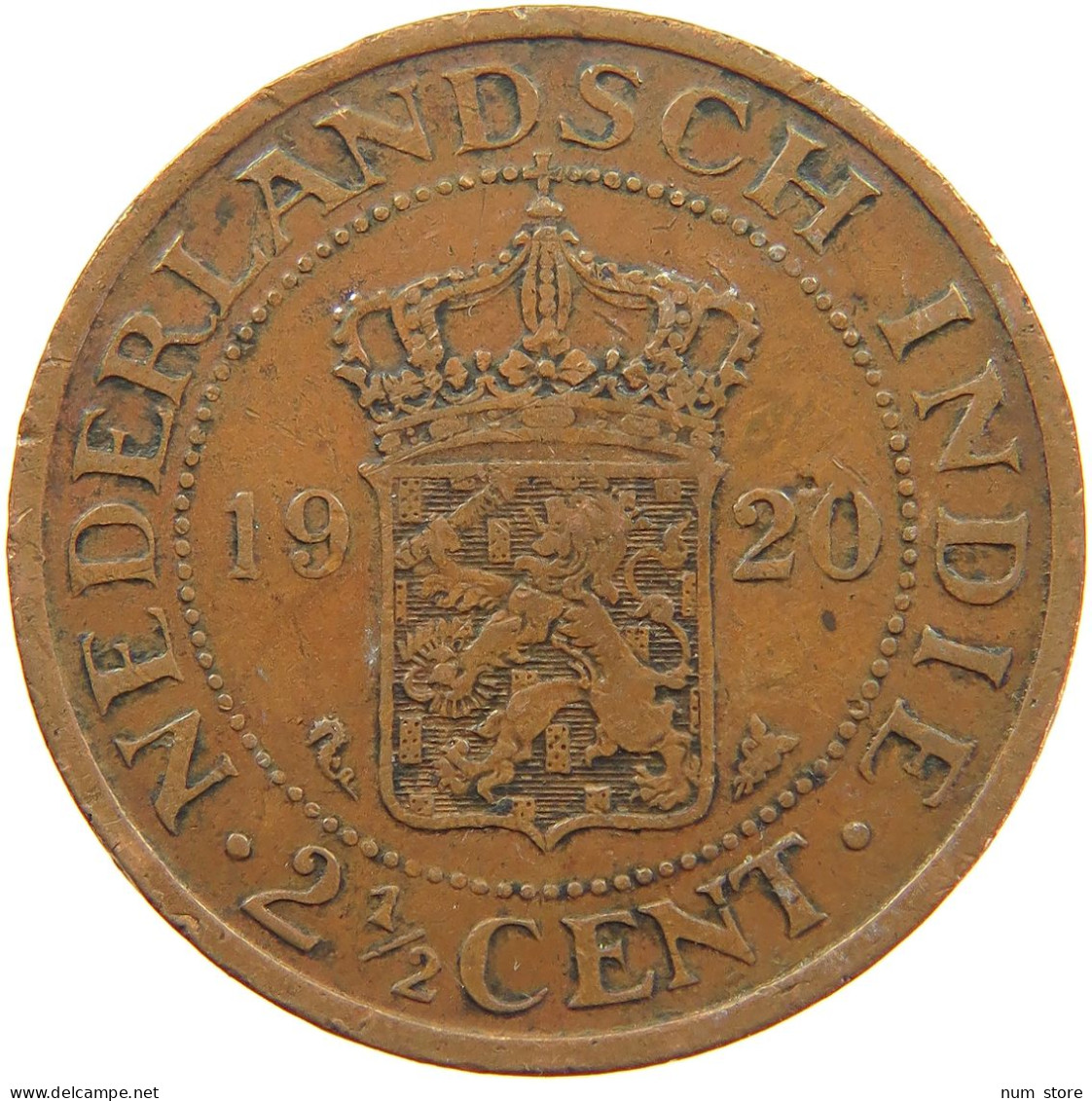 NETHERLANDS 2 1/2 CENTS 1920 #c041 0151 - 2.5 Cent