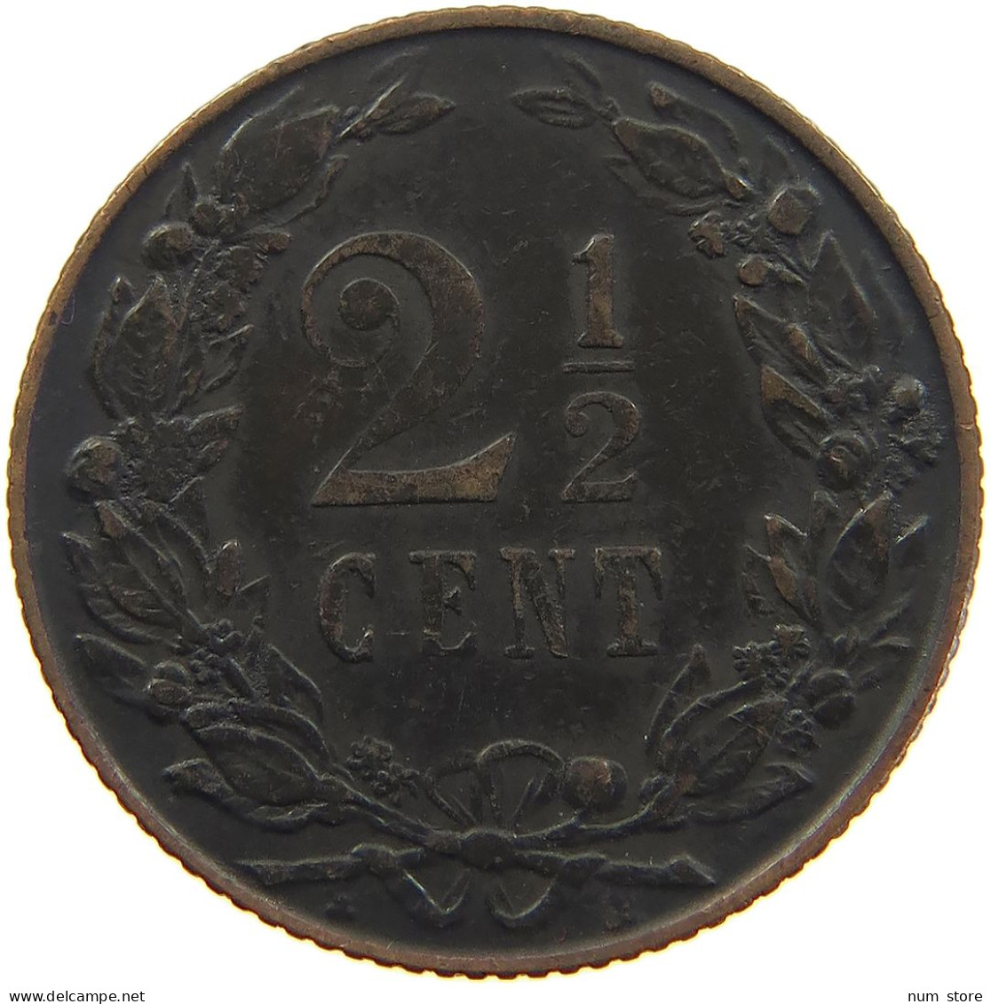 NETHERLANDS 2 1/2 CENTS 1903 #a062 0555 - 2.5 Cent