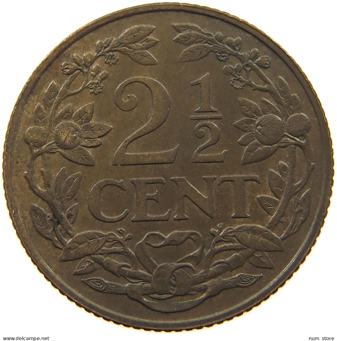 NETHERLANDS 2 1/2 CENT 1941 TOP #a011 0011 - 2.5 Cent