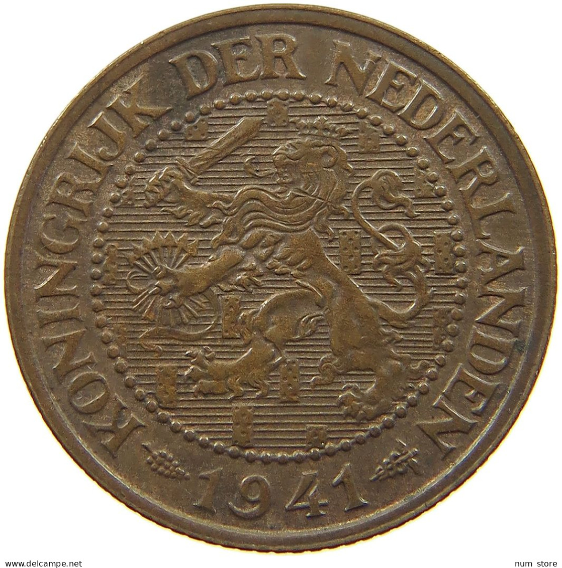 NETHERLANDS 2 1/2 CENT 1941 TOP #a011 0009 - 2.5 Cent