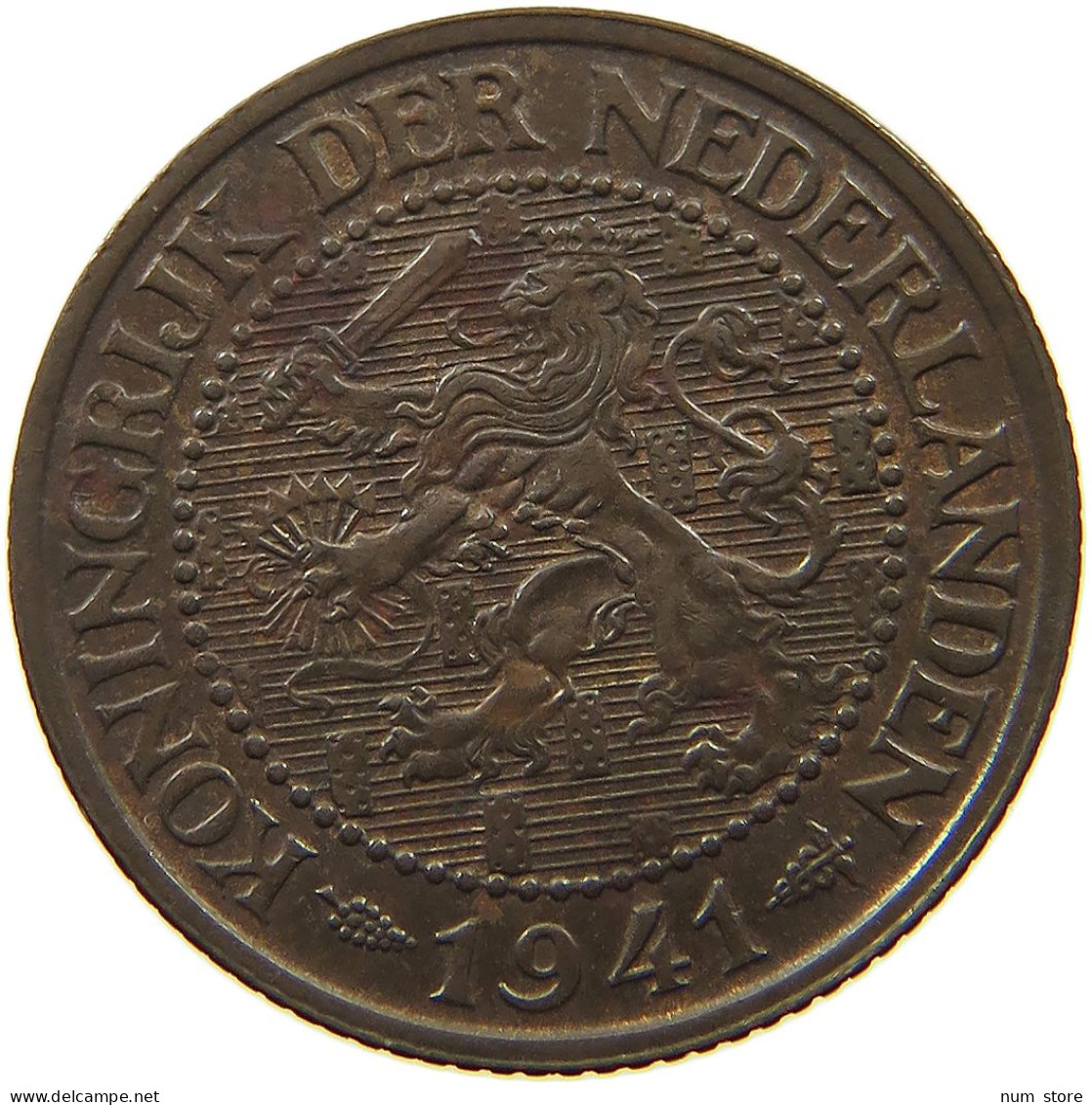 NETHERLANDS 2 1/2 CENT 1941 #s050 0359 - 2.5 Cent