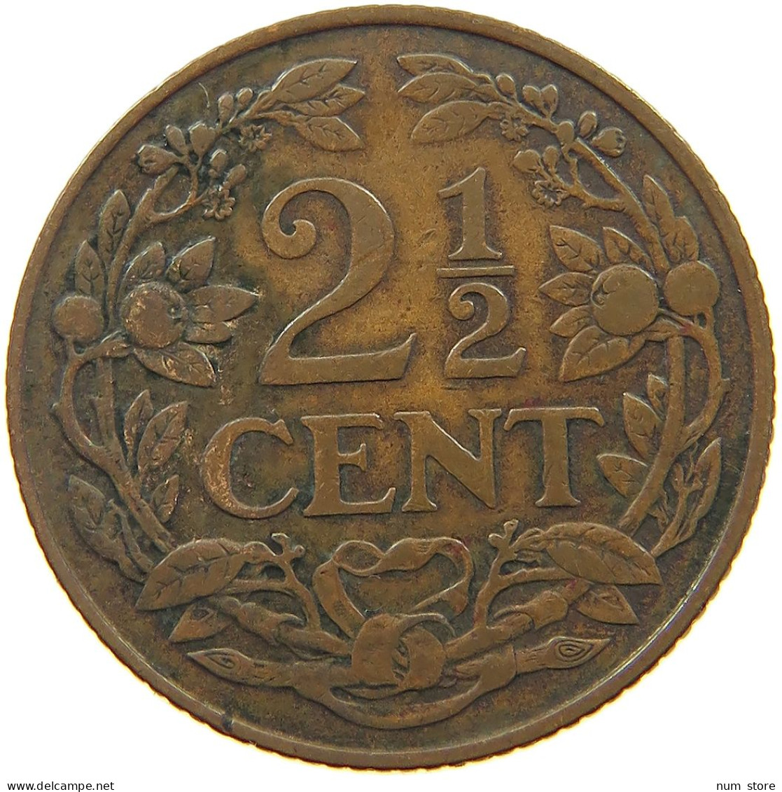 NETHERLANDS 2 1/2 CENT 1929 #a011 0071 - 2.5 Centavos