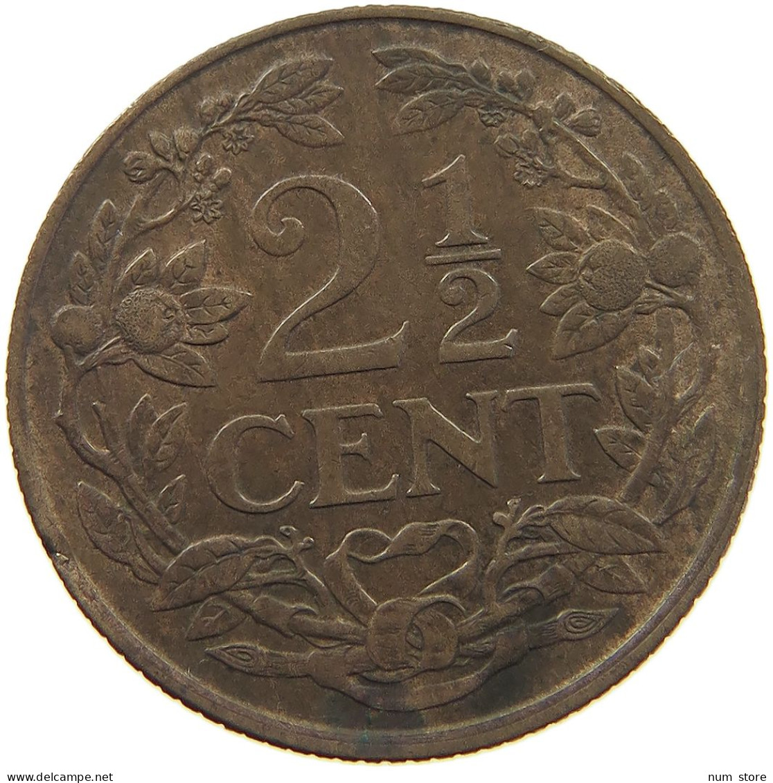 NETHERLANDS 2 1/2 CENT 1941 #c080 0501 - 2.5 Centavos