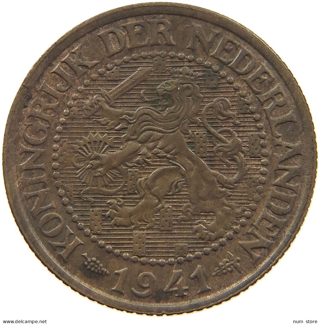 NETHERLANDS 2 1/2 CENT 1941 #c080 0501 - 2.5 Centavos
