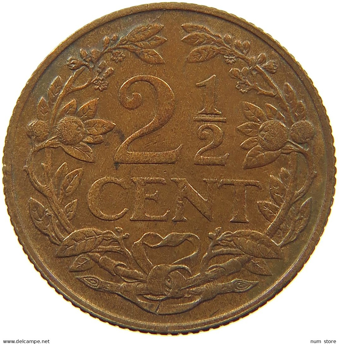 NETHERLANDS 2 1/2 CENT 1941 #c010 0045 - 2.5 Centavos