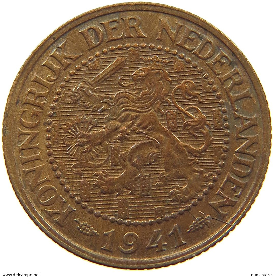 NETHERLANDS 2 1/2 CENT 1941 #c010 0045 - 2.5 Centavos
