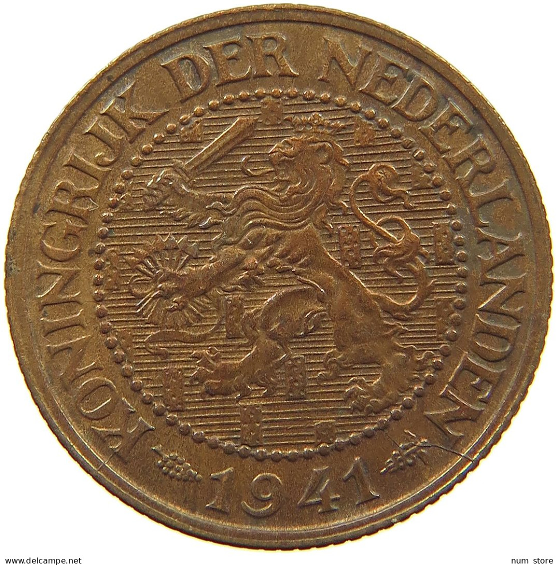 NETHERLANDS 2 1/2 CENT 1941 #c010 0045 - 2.5 Cent