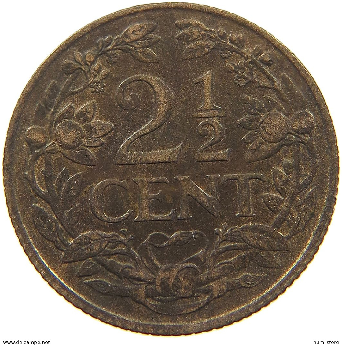 NETHERLANDS 2 1/2 CENT 1941 #a051 0045 - 2.5 Cent