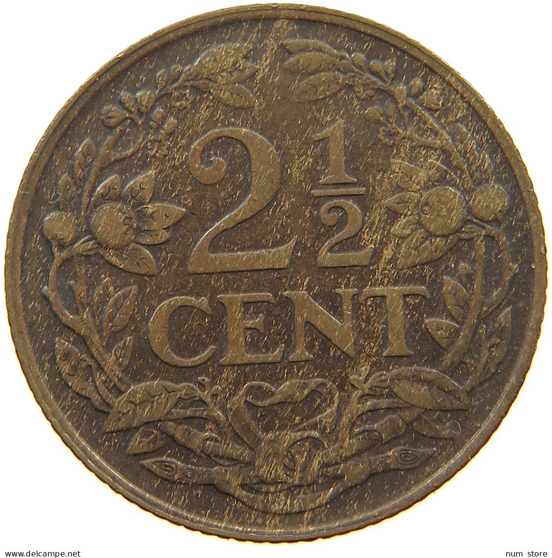 NETHERLANDS 2 1/2 CENT 1919 #a011 0055 - 2.5 Cent