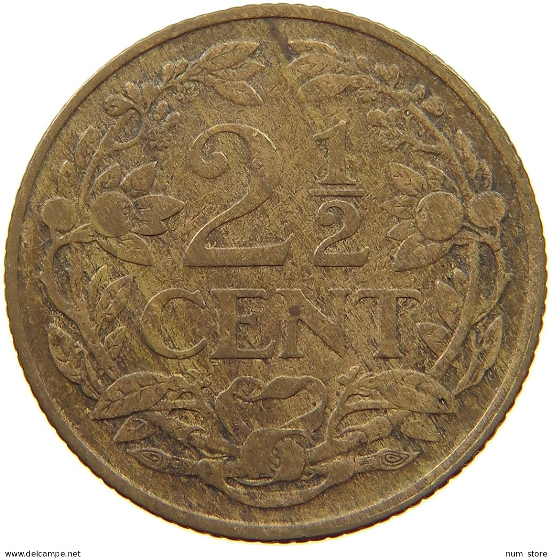 NETHERLANDS 2 1/2 CENT 1918 #a011 0065 - 2.5 Cent