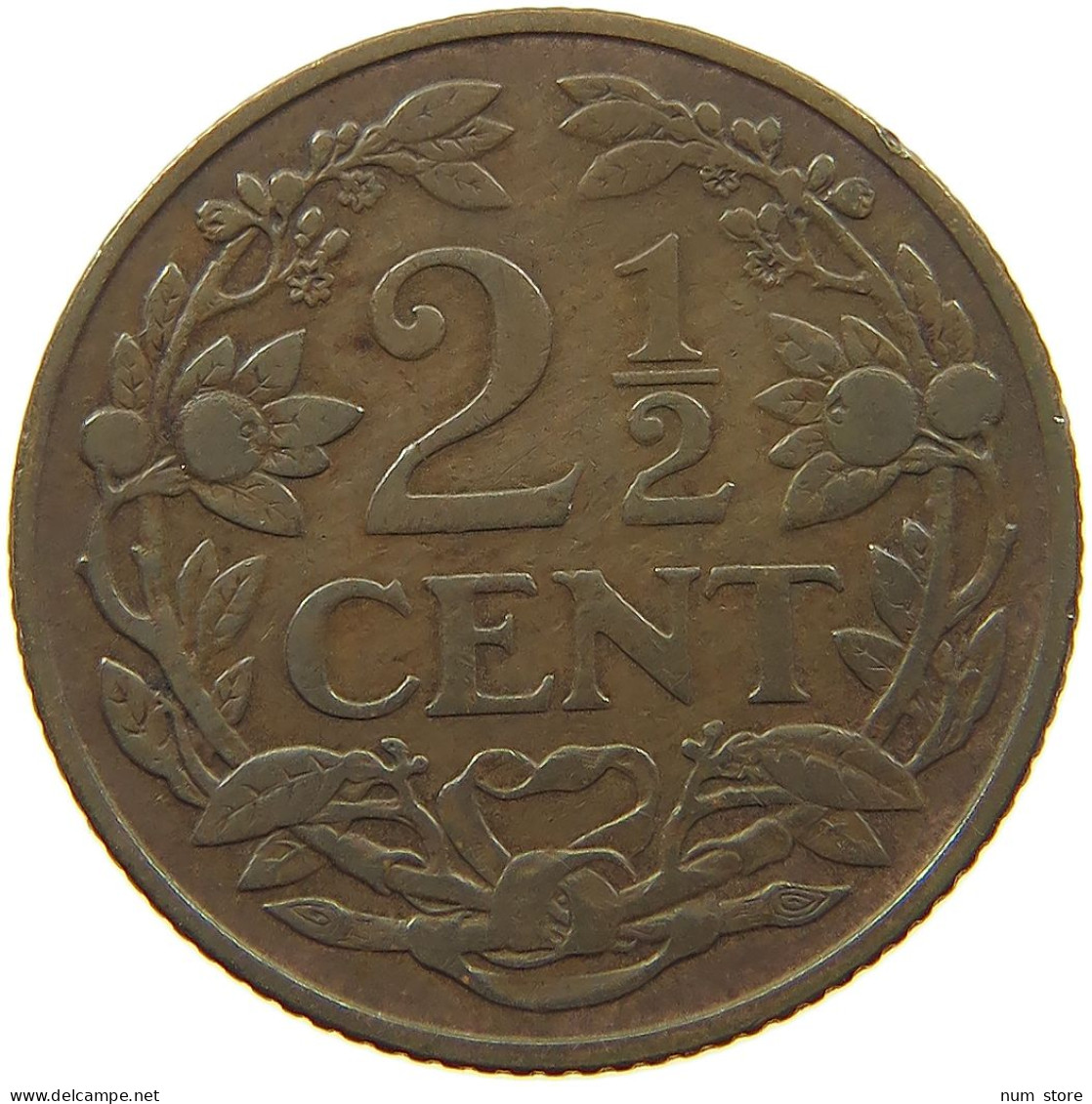 NETHERLANDS 2 1/2 CENT 1913 #a032 0097 - 2.5 Cent