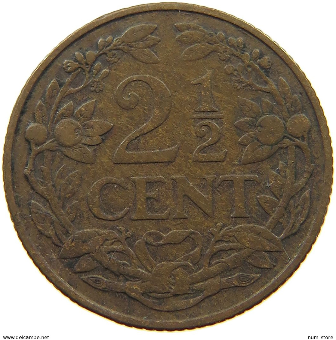 NETHERLANDS 2 1/2 CENT 1916 #a011 0031 - 2.5 Cent