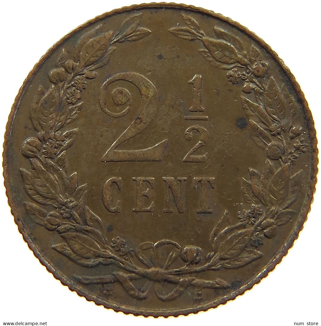 NETHERLANDS 2 1/2 CENT 1905 #c022 0037 - 2.5 Centavos