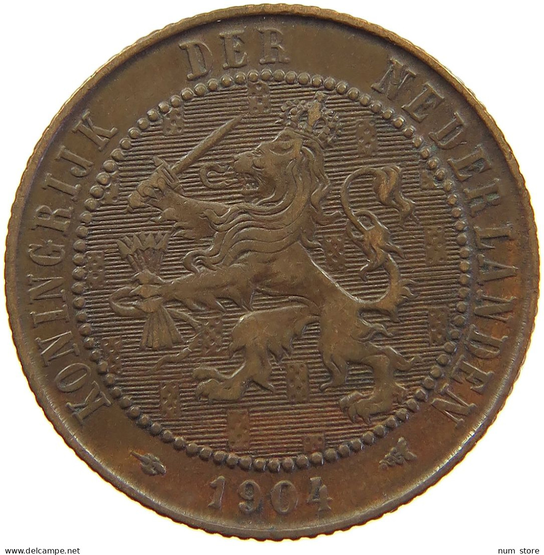 NETHERLANDS 2 1/2 CENT 1904 #c052 0023 - 2.5 Centavos