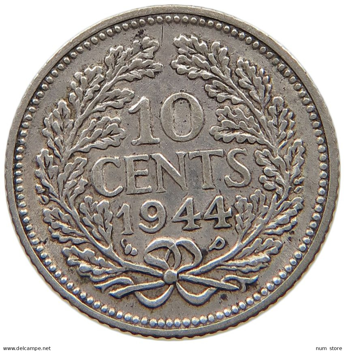 NETHERLANDS 10 CENTS 1944 P #c024 0289 - 10 Cent