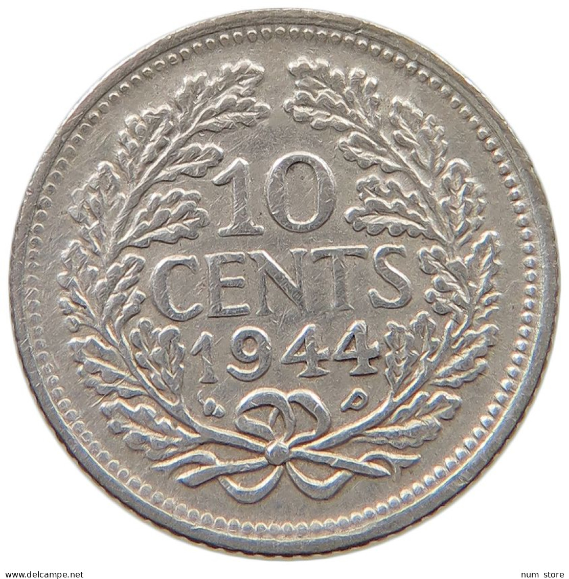 NETHERLANDS 10 CENTS 1944 P #a045 0907 - 10 Cent