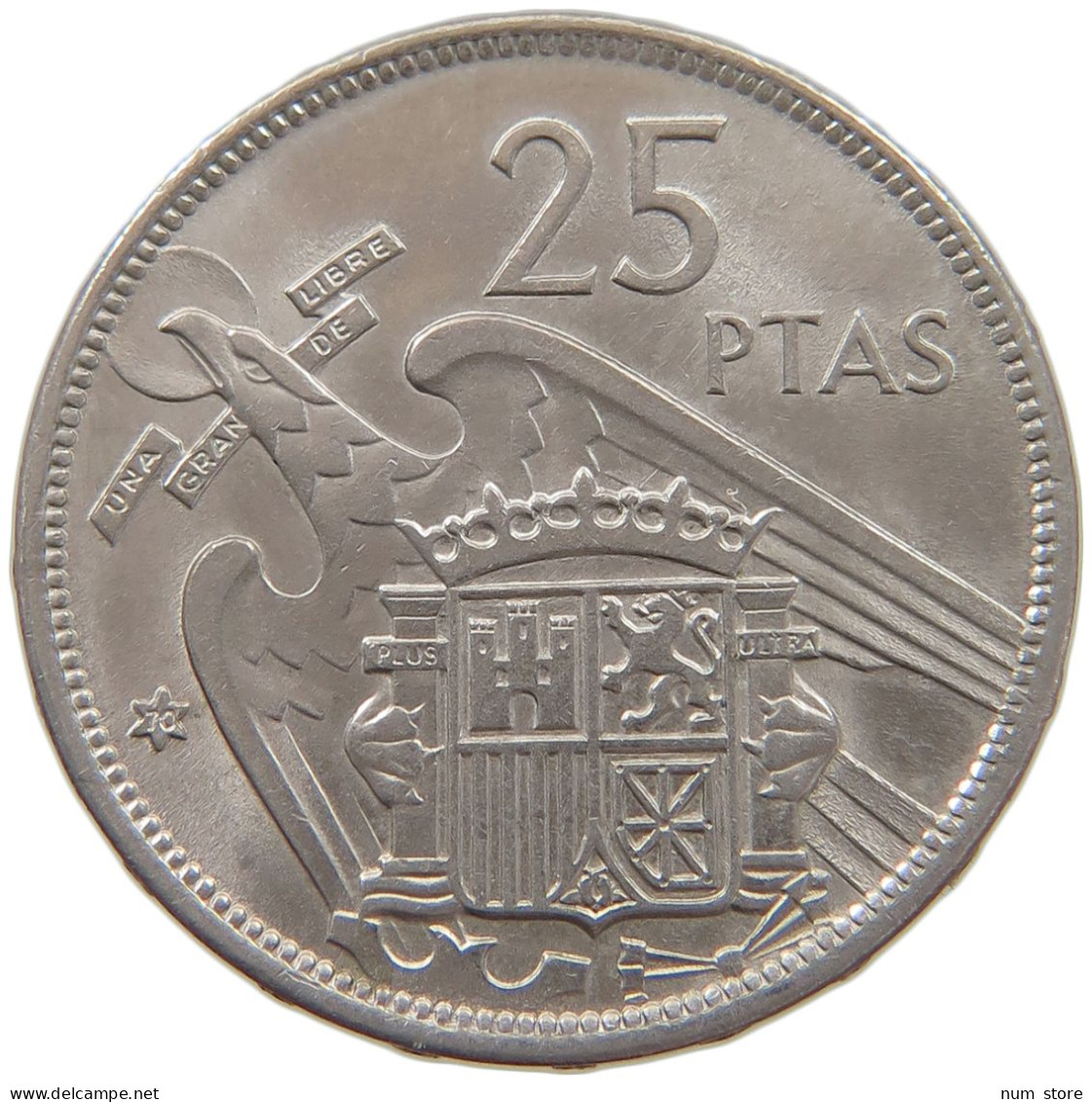 SPAIN 25 PESETAS 1957 70 #c071 0105 - 25 Pesetas