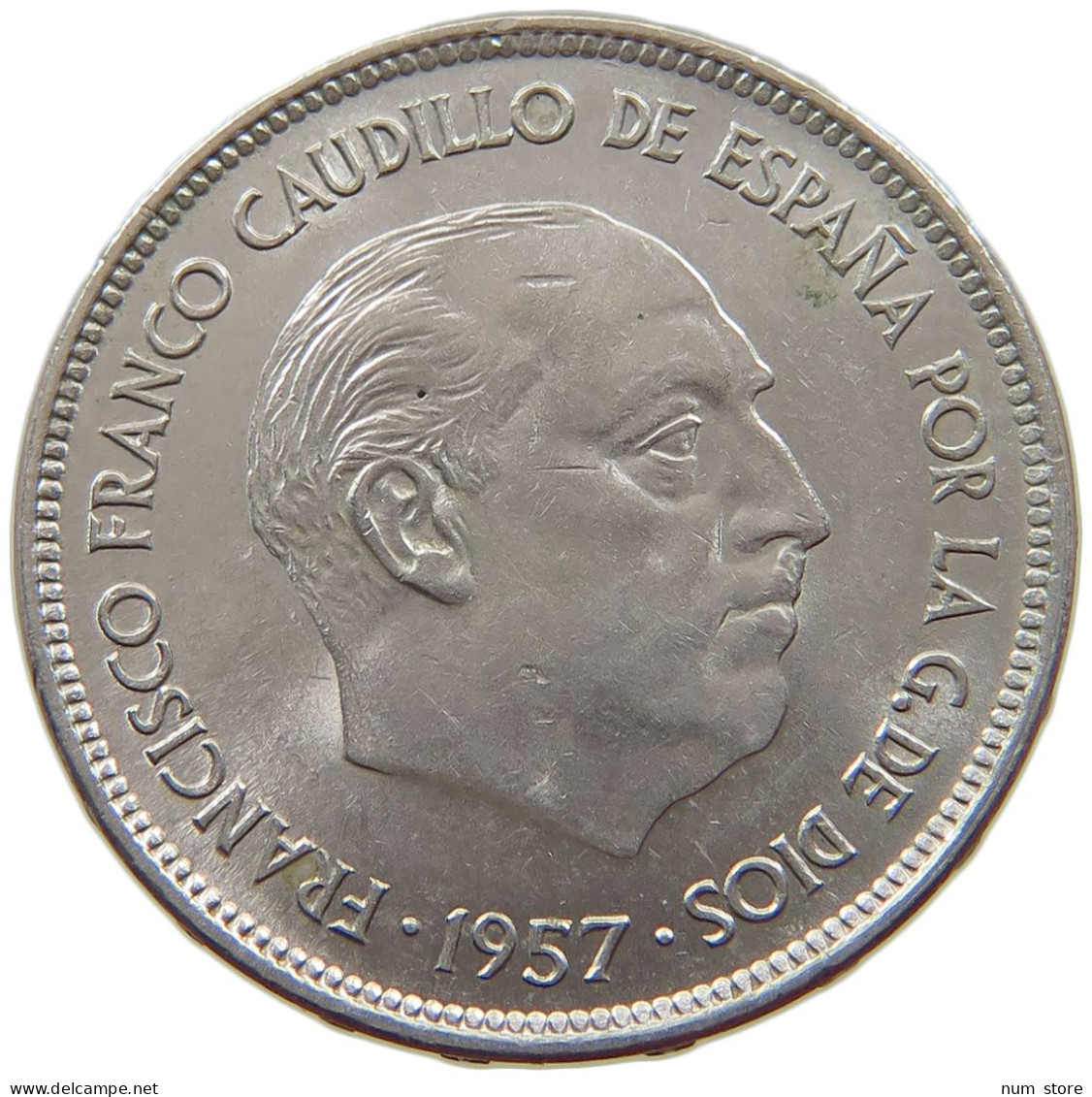 SPAIN 25 PESETAS 1957 70 TOP #s065 0261 - 25 Peseta