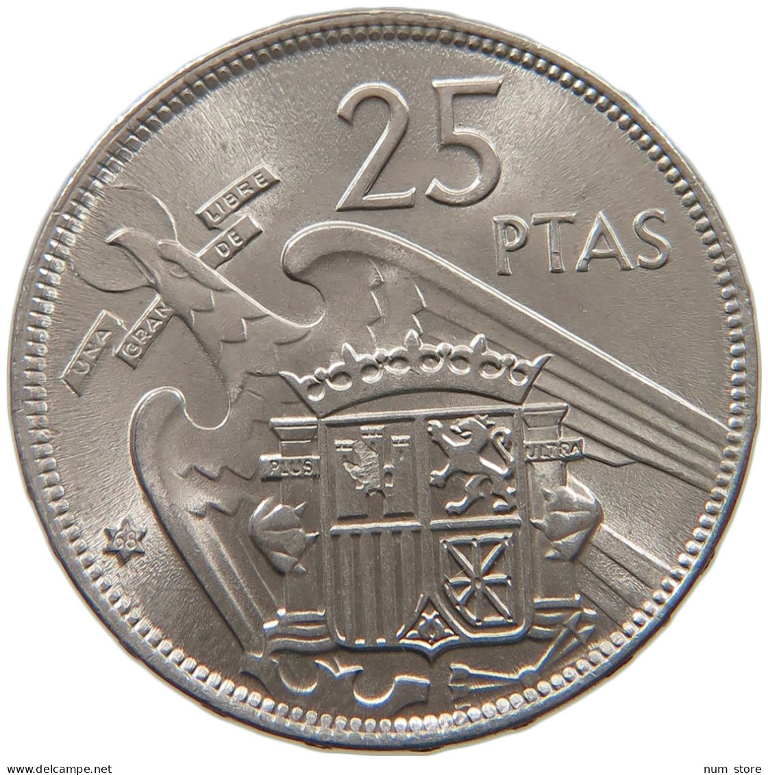 SPAIN 25 PESETAS 1957 68 TOP #s065 0191 - 25 Pesetas