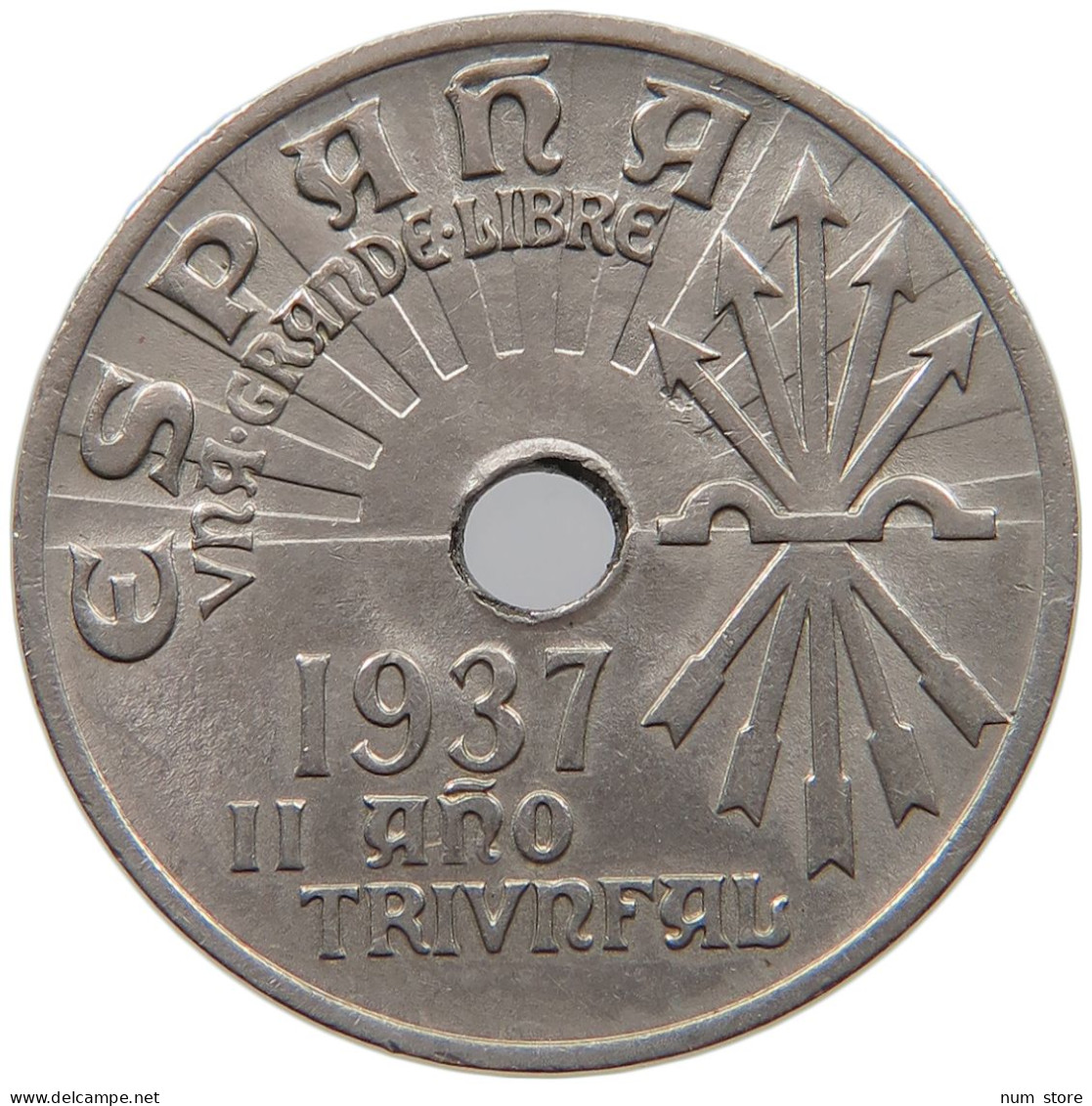 SPAIN 25 CENTIMOS 1937 TOP #c010 0181 - 25 Céntimos