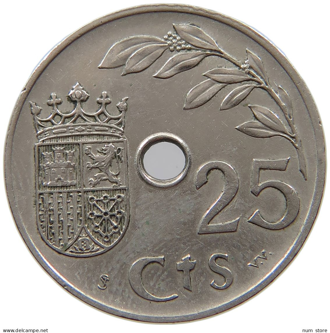 SPAIN 25 CENTIMOS 1937 #s070 0319 - 25 Centesimi