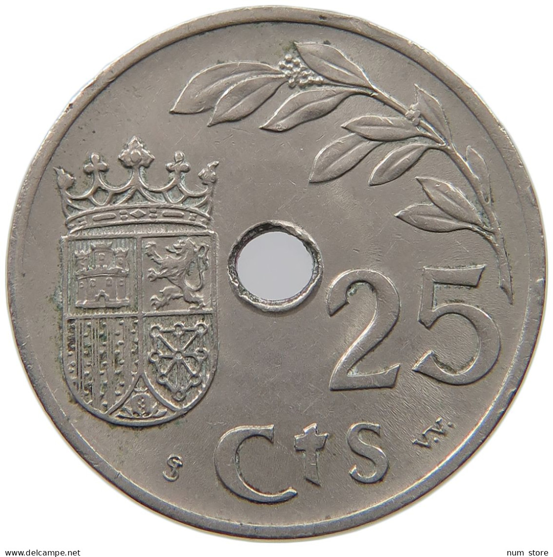 SPAIN 25 CENTIMOS 1937 #s065 0203 - 25 Centimos