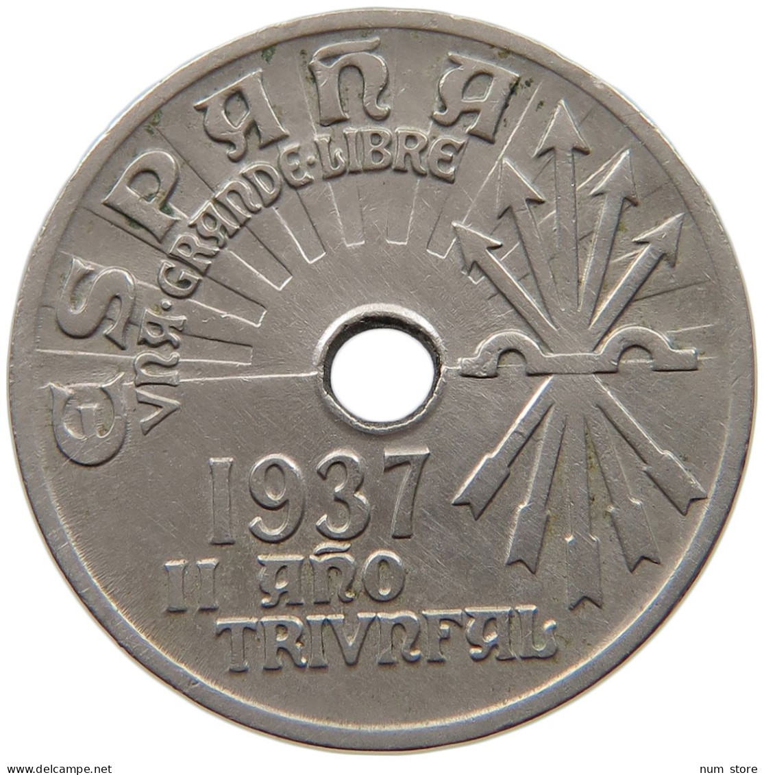 SPAIN 25 CENTIMOS 1937 #c065 0347 - 25 Centimos