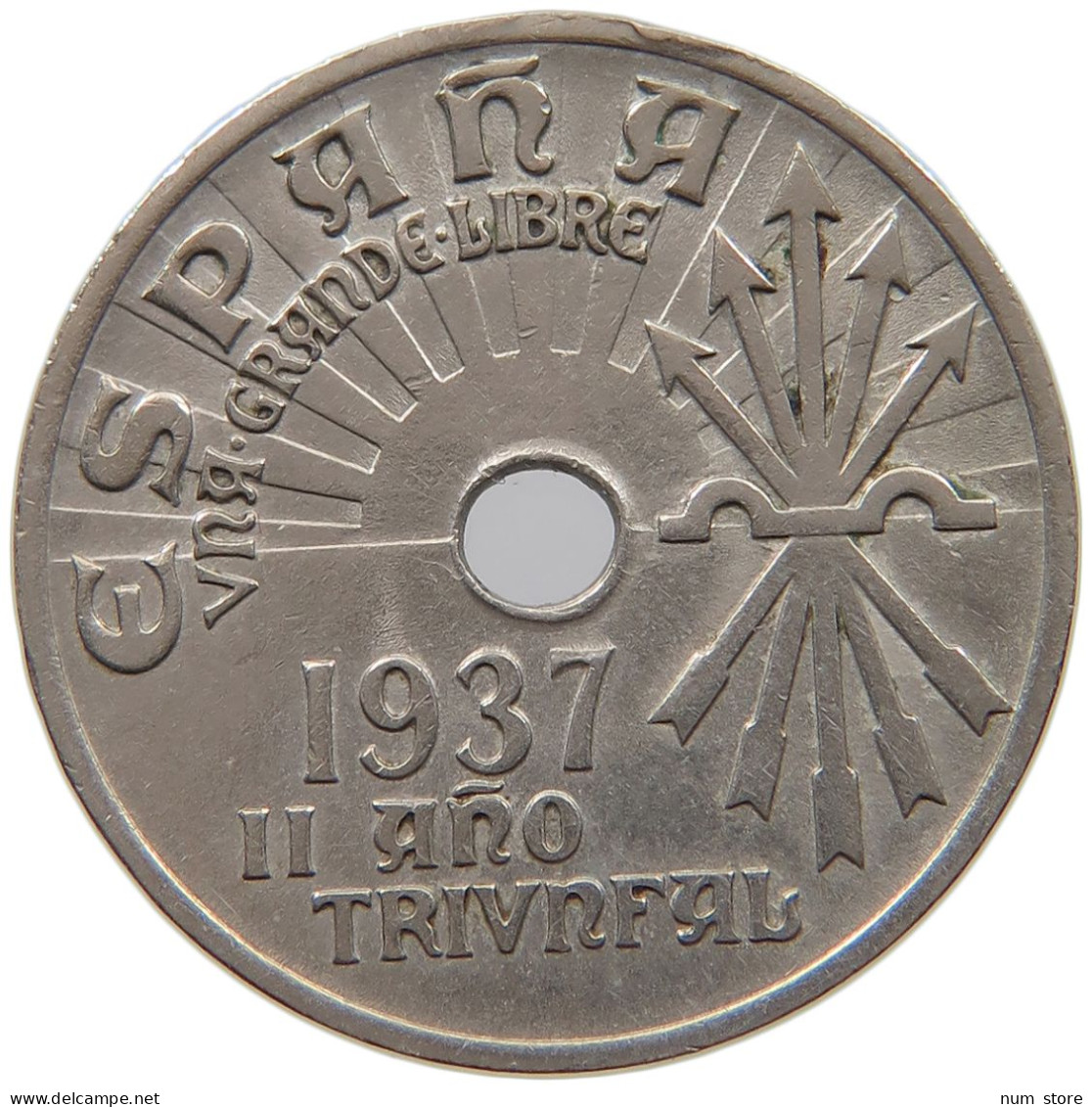 SPAIN 25 CENTIMOS 1937 #c018 0385 - 25 Céntimos