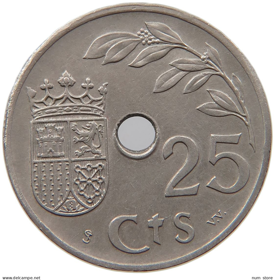 SPAIN 25 CENTIMOS 1937 #s030 0167 - 25 Centesimi