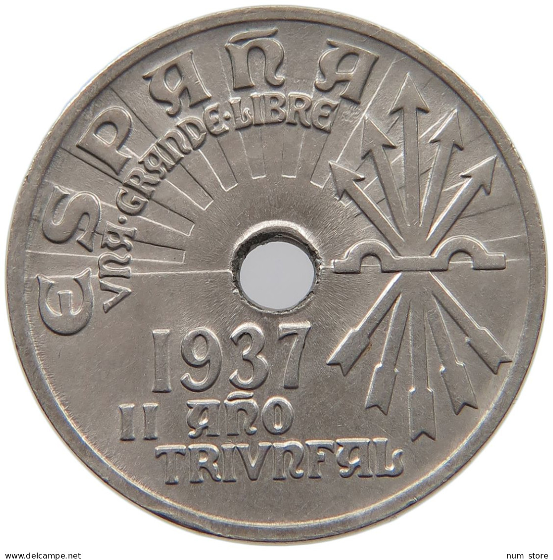SPAIN 25 CENTIMOS 1937 #c005 0017 - 25 Céntimos