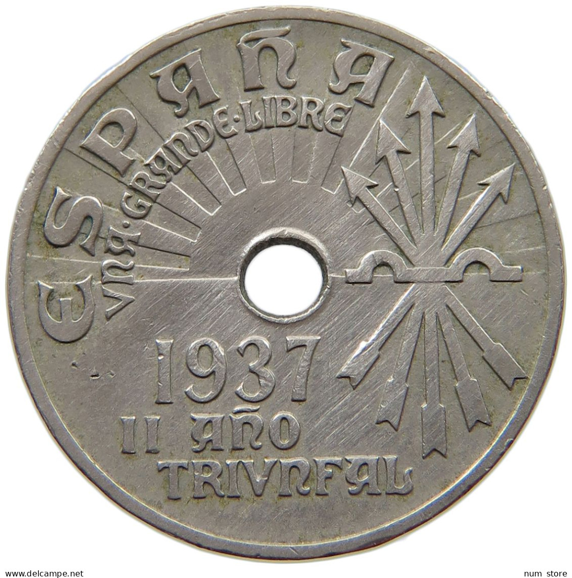 SPAIN 25 CENTIMOS 1937 #c065 0279 - 25 Centiemos