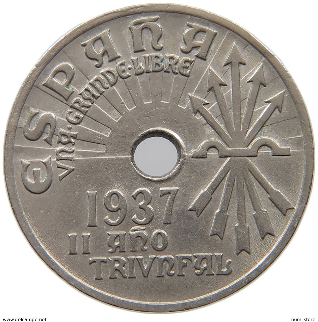 SPAIN 25 CENTIMOS 1937 #c018 0387 - 25 Centimos