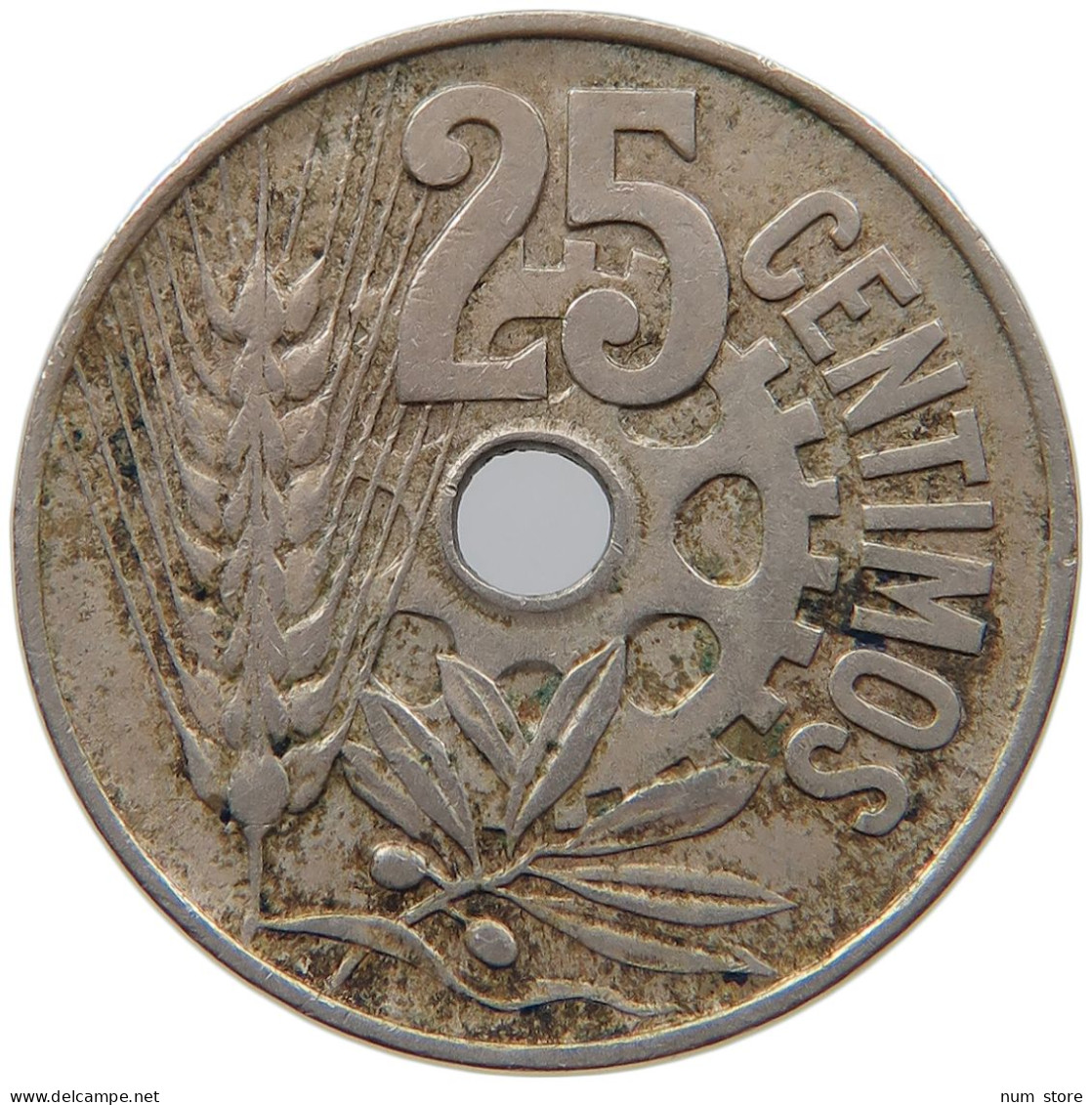 SPAIN 25 CENTIMOS 1934 #s021 0009 - 25 Centimos