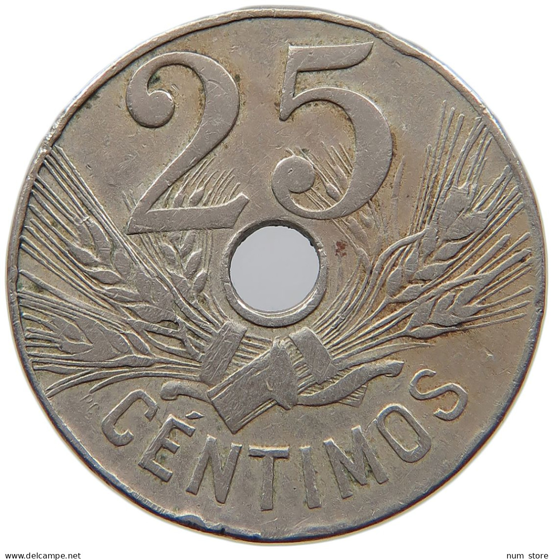 SPAIN 25 CENTIMOS 1927 #s008 0415 - 25 Centesimi