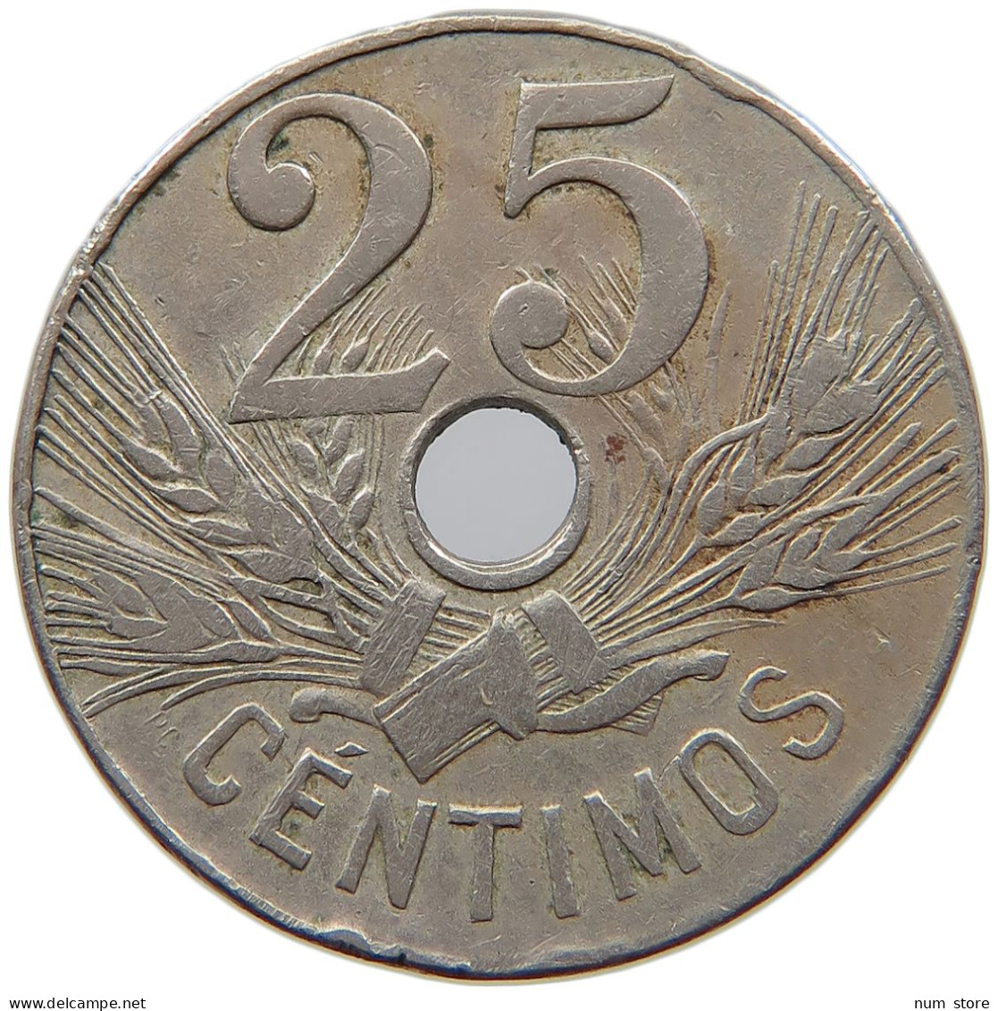 SPAIN 25 CENTIMOS 1927 #s008 0415 - 25 Céntimos