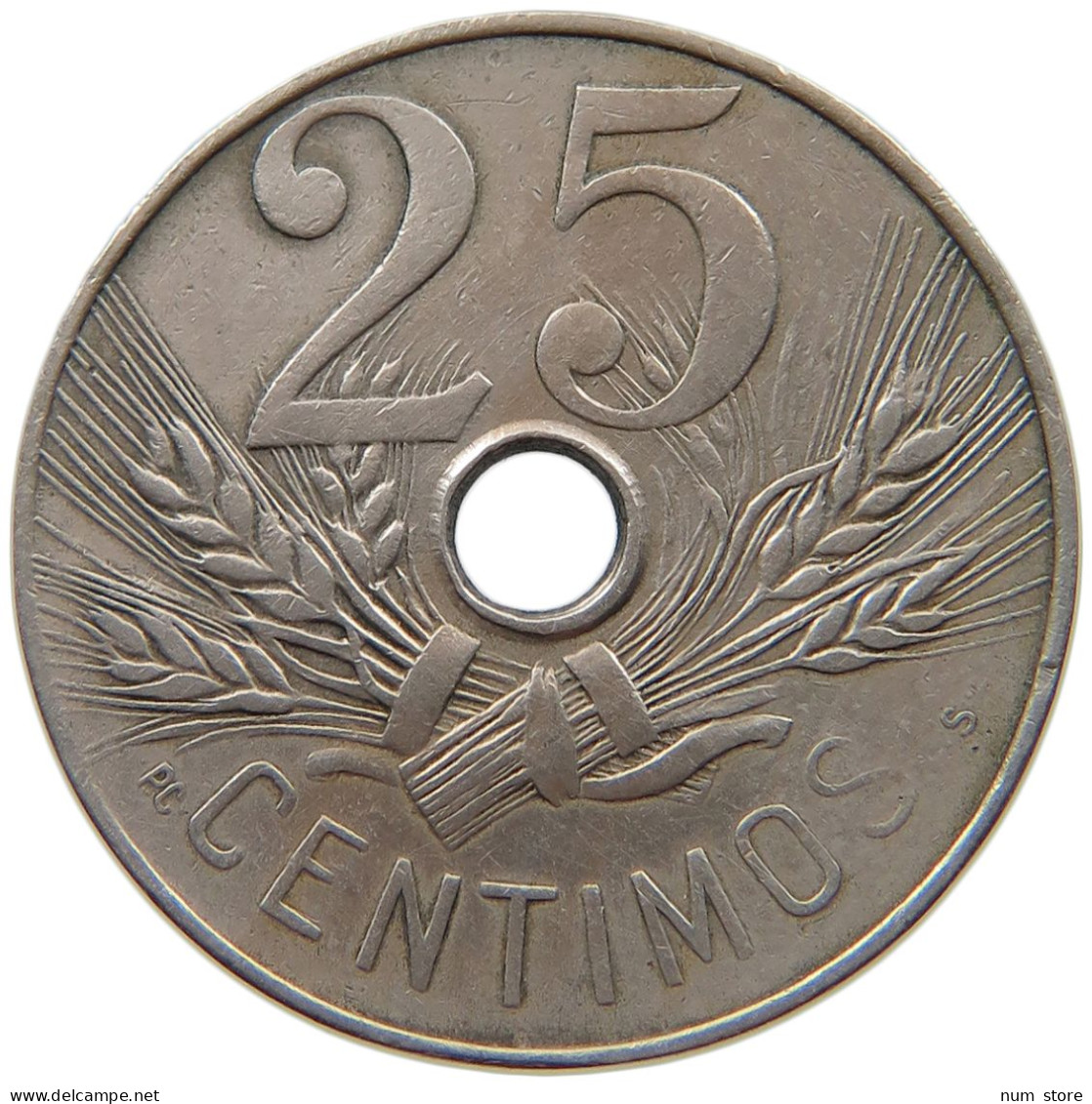 SPAIN 25 CENTIMOS 1927 #c065 0277 - 25 Centimos