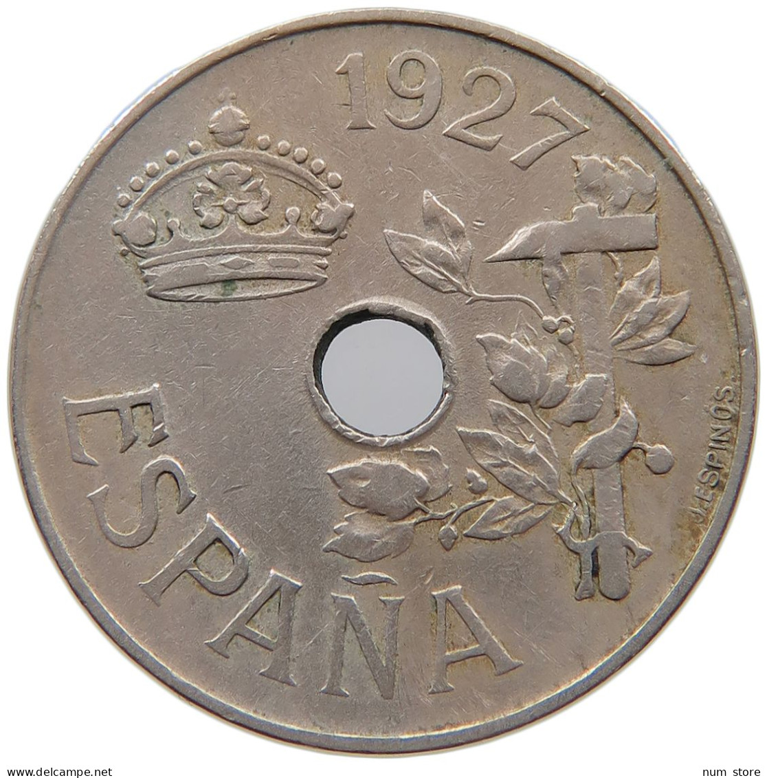 SPAIN 25 CENTIMOS 1927 #c020 0033 - 25 Centimos