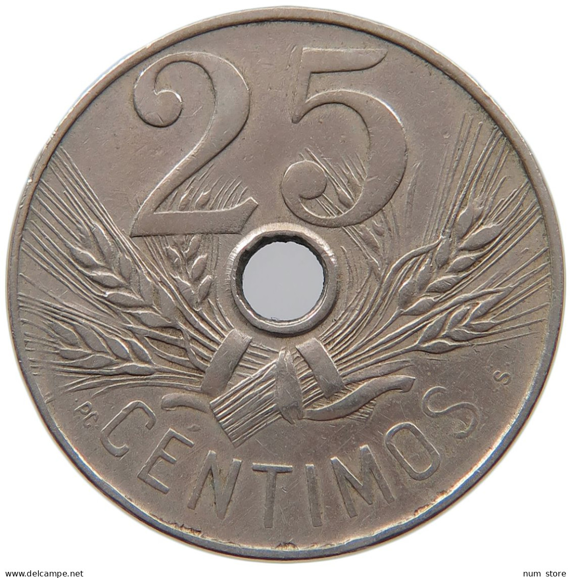 SPAIN 25 CENTIMOS 1927 #c010 0199 - 25 Céntimos