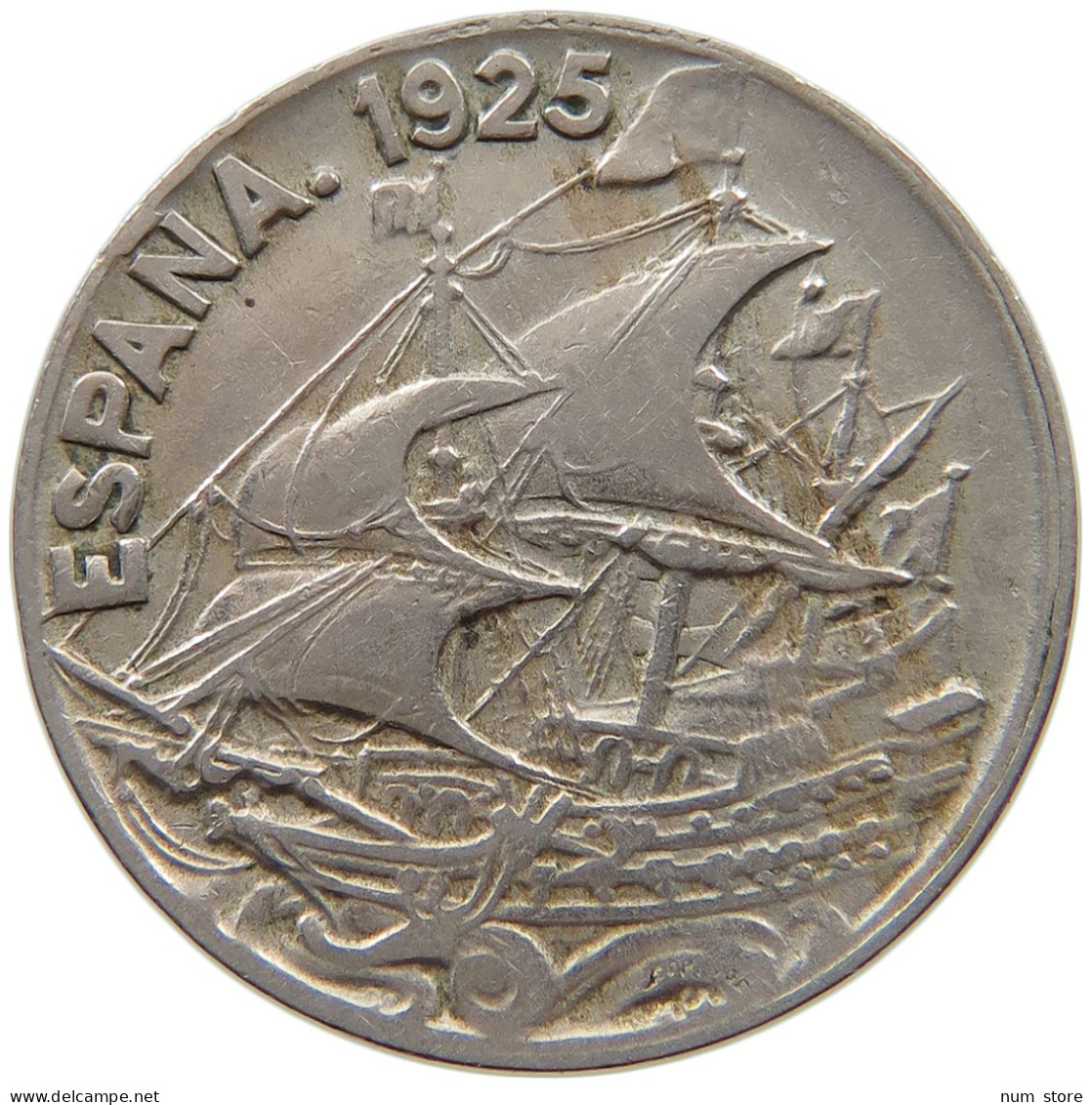 SPAIN 25 CENTIMOS 1925 #s039 0387 - 25 Centiemos