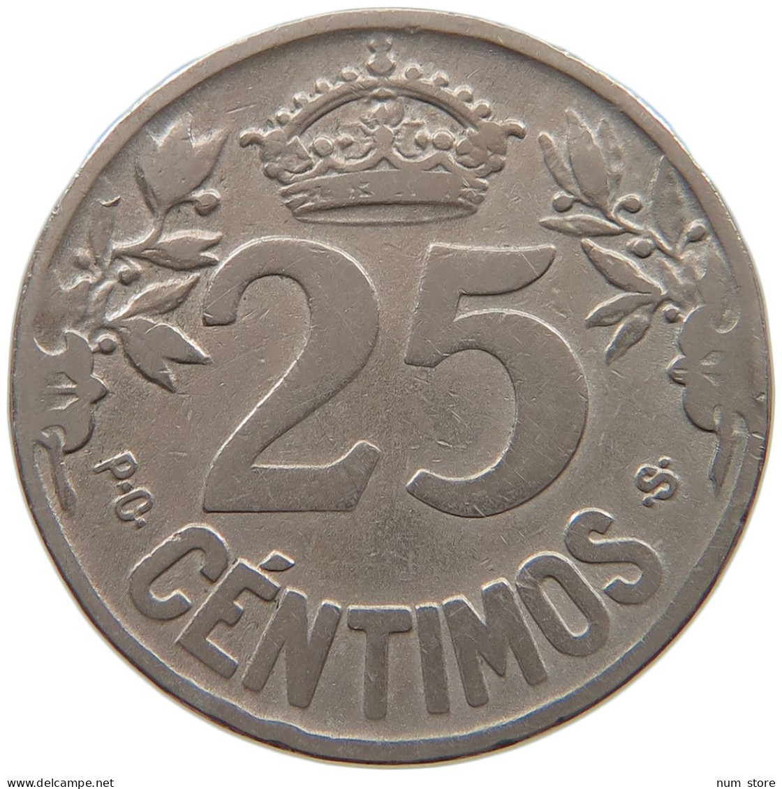 SPAIN 25 CENTIMOS 1925 #a079 0441 - 25 Centimos