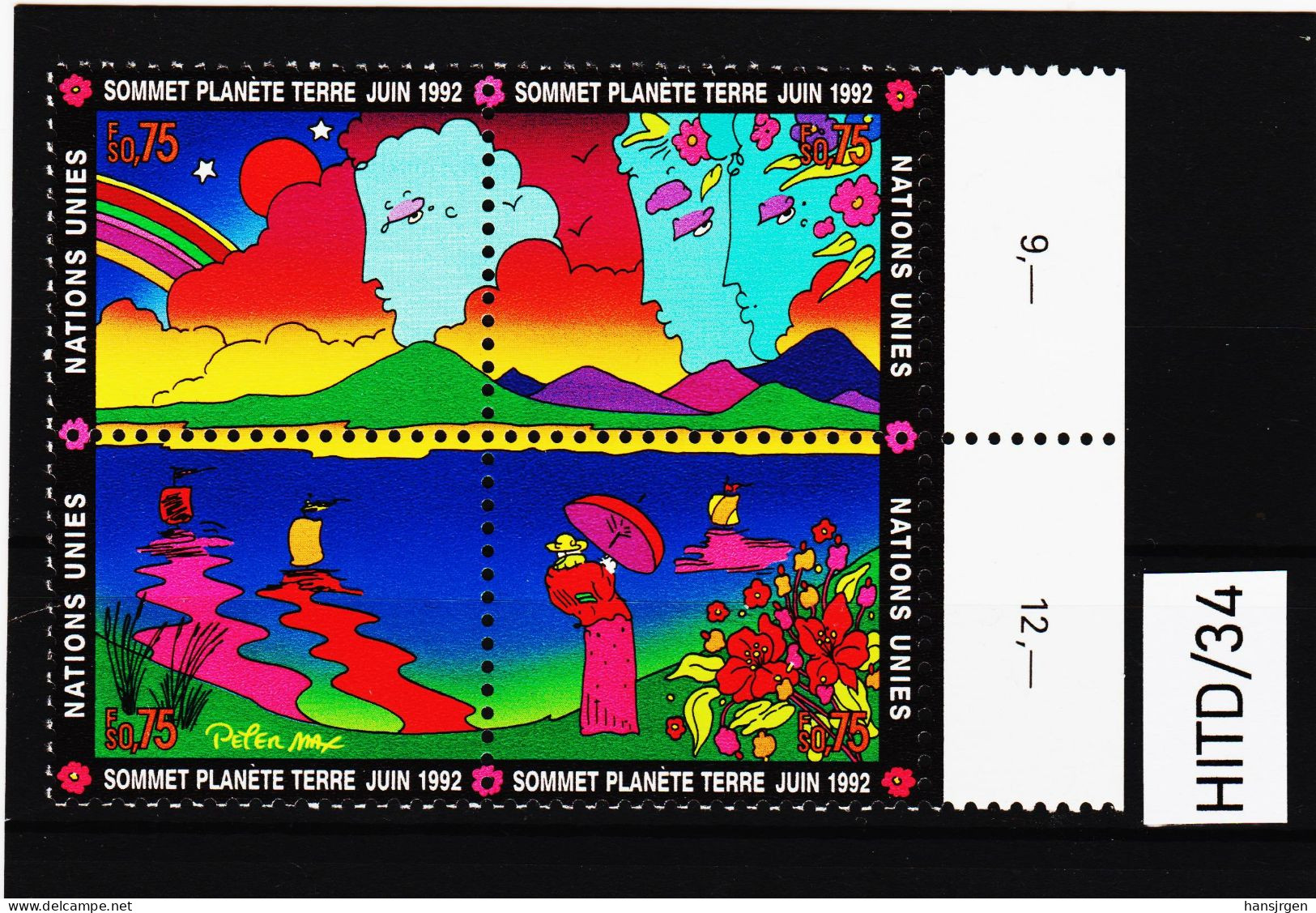 HITD/34 VEREINTE NATIONEN UNO GENF 1992 Michl 215/18 ** Postfrisch SIEHE ABBILDUNG - Ongebruikt