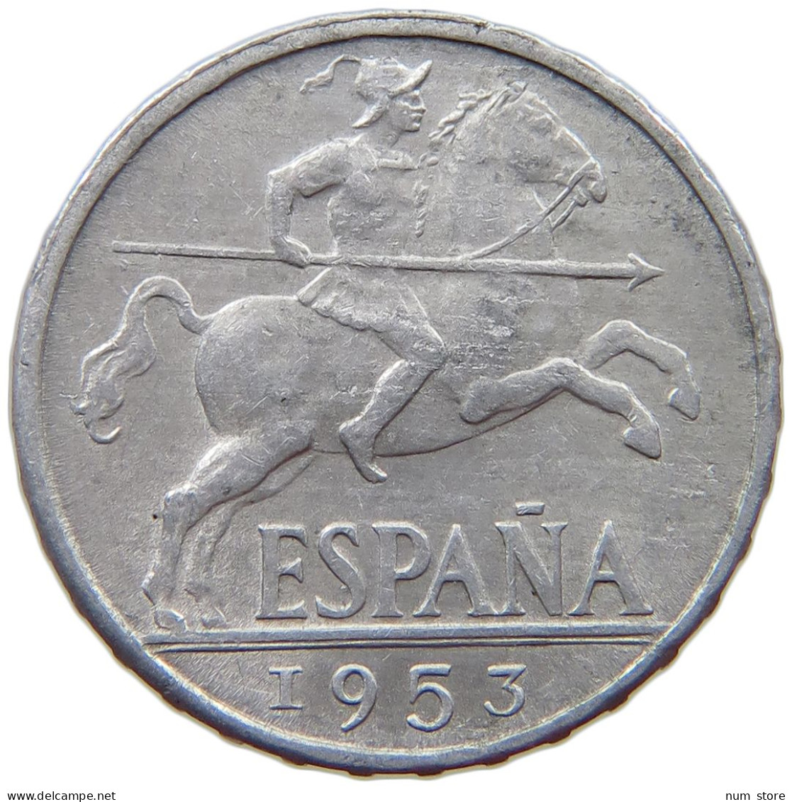 SPAIN 10 CENTIMOS 1953 #s074 0093 - 10 Centesimi