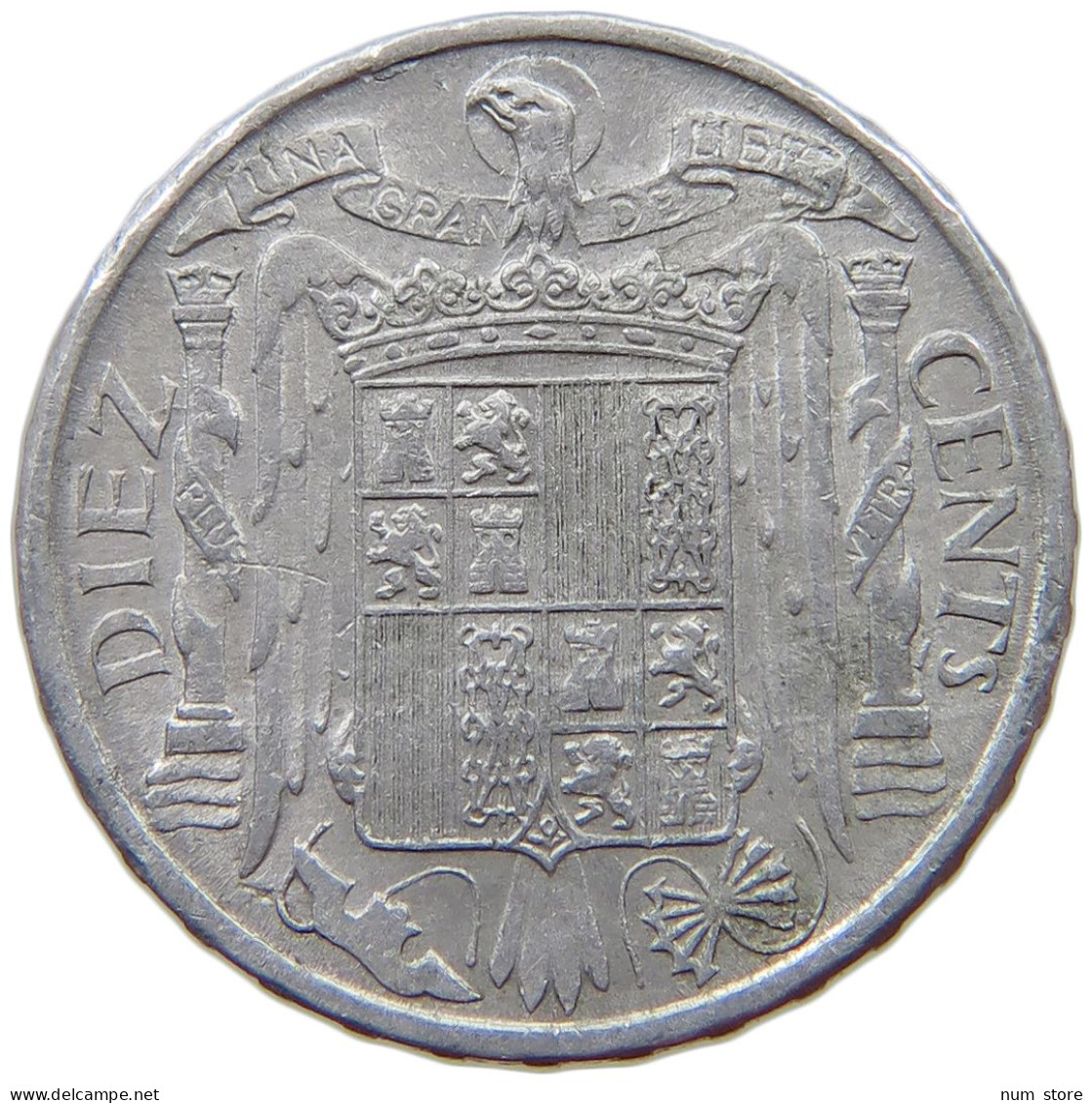 SPAIN 10 CENTIMOS 1953 #s074 0093 - 10 Céntimos