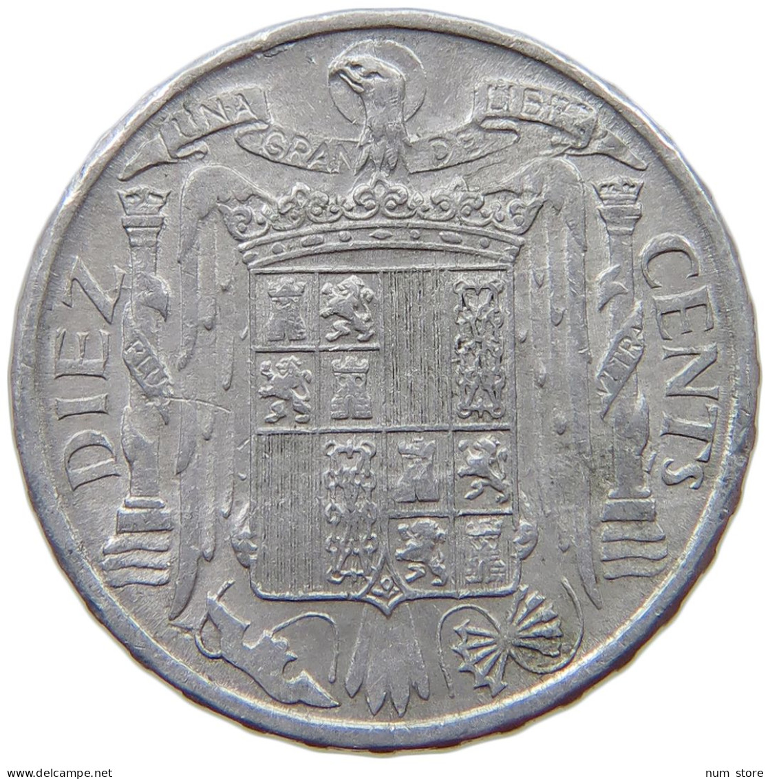 SPAIN 10 CENTIMOS 1953 #s074 0093 - 10 Centiemen