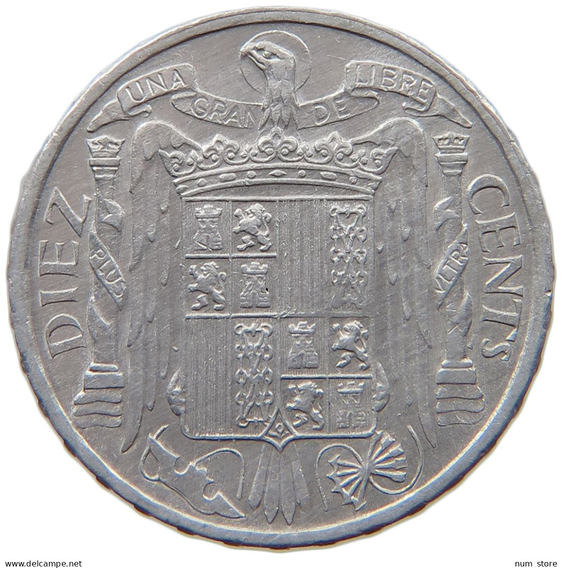 SPAIN 10 CENTIMOS 1953 #c060 0303 - 10 Céntimos