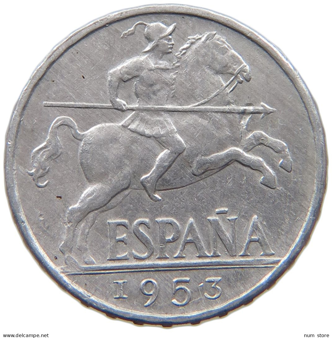 SPAIN 10 CENTIMOS 1953 TOP #c078 0461 - 10 Centimos