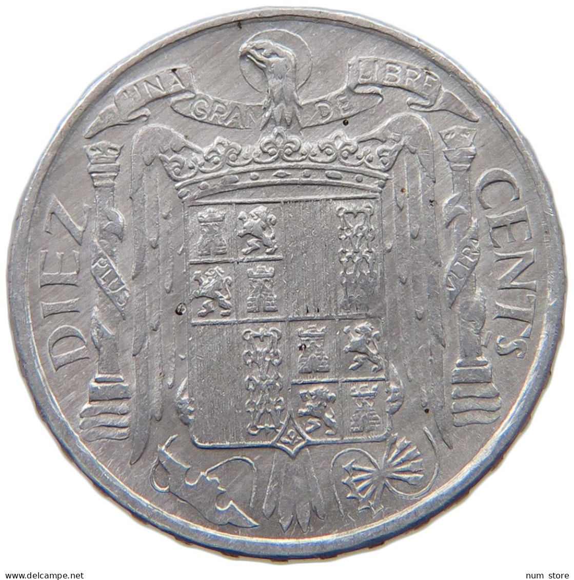 SPAIN 10 CENTIMOS 1953 TOP #c078 0461 - 10 Centimos