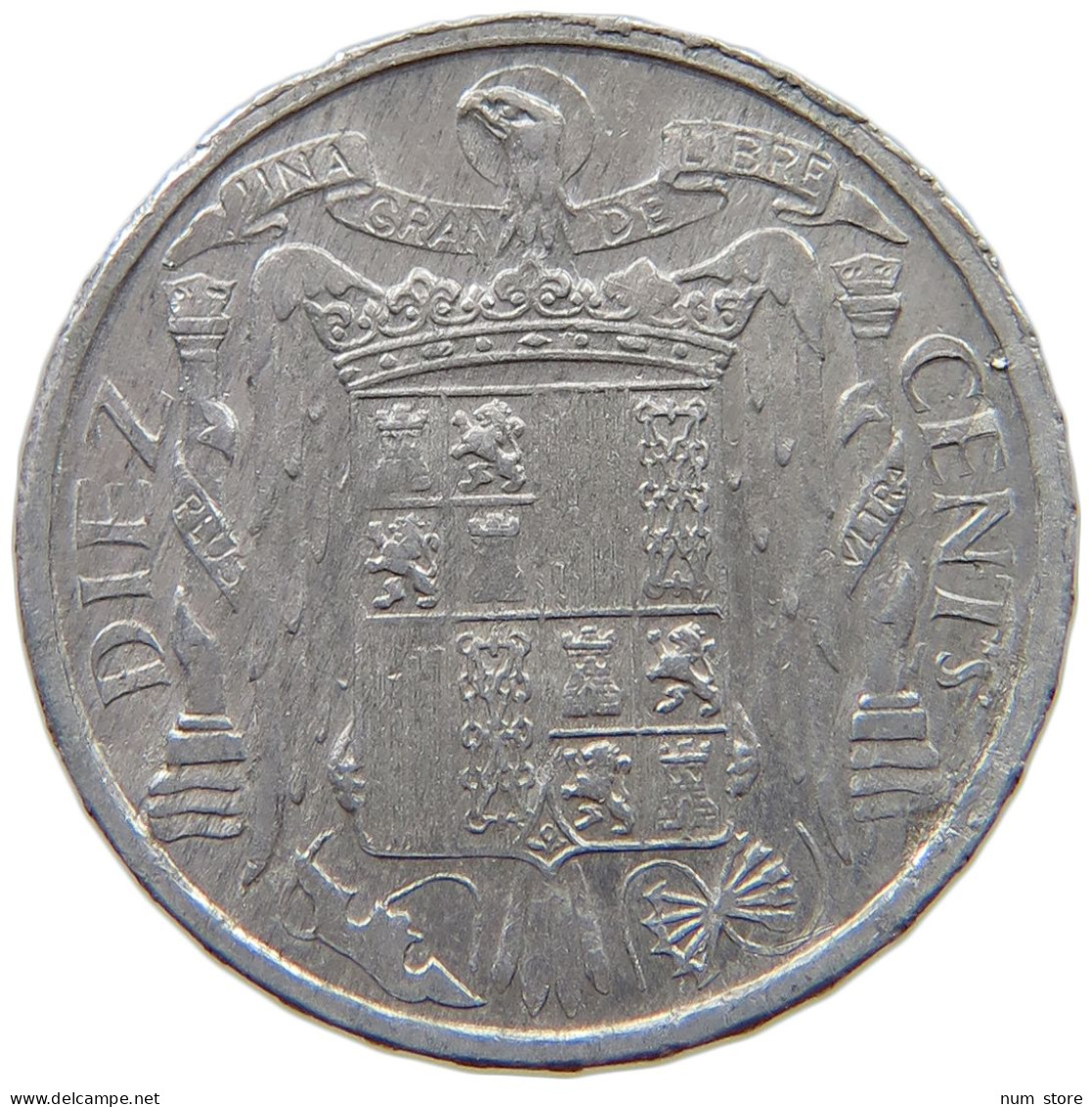 SPAIN 10 CENTIMOS 1953 TOP #s069 0099 - 10 Centiemen